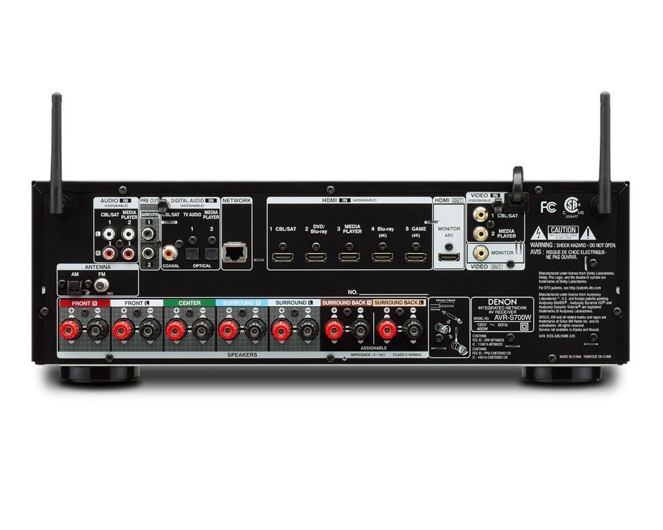 Denon AVR-S700W 7.2 Channel Full 4K Ultra HD A/V Receiver with Bluetooth and Wi-Fi plus 2 Boston Acoustics A360... N2