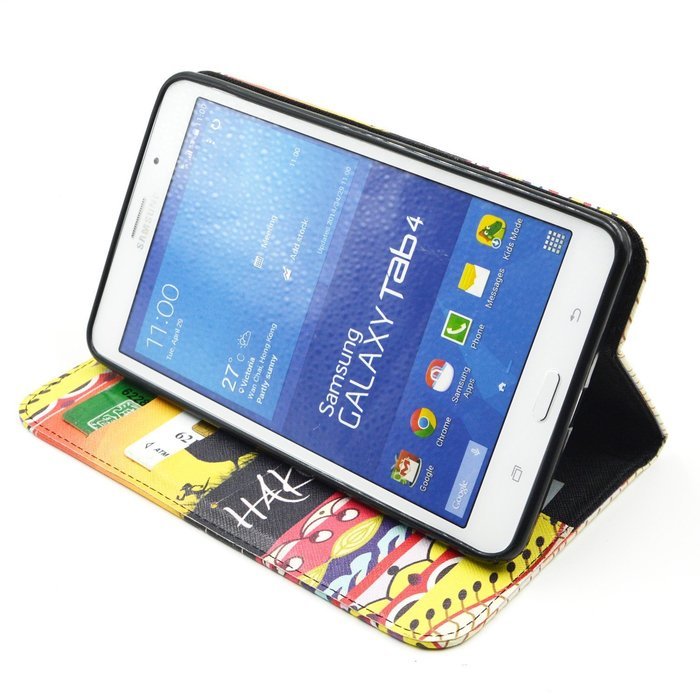 Tab 4 7.0 Case, Firefish Damage Resistance Case Premium PU Leather Wallet Card Slots Kickstand Feature Case for... N319