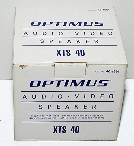 Brand New in Box - OPTIMUS XTS 40 Compact Wood Speaker for Radios / Receivers 8 OHMS