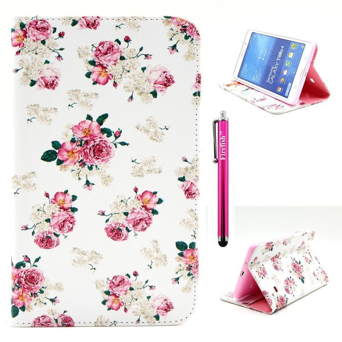 Tab 4 7.0 Case, Firefish Damage Resistance Case Premium PU Leather Wallet Card Slots Kickstand Feature Case for... N327