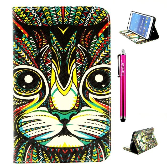 Tab 4 7.0 Case, Firefish Damage Resistance Case Premium PU Leather Wallet Card Slots Kickstand Feature Case for... N329