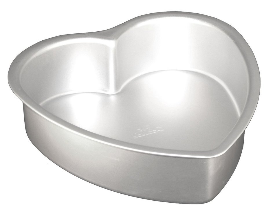 Fat Daddio's Anodized Aluminum Heart Cake Pan, 8 Inch by 3 Inch N3 free ...