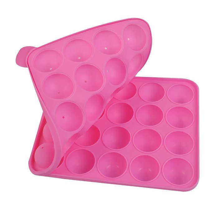 SDS 20 Cup Tasty Cake PopSilicone Mold Tray Easy Instant Baking Flex Pan N2