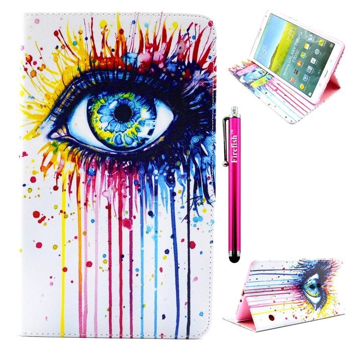 Tab 4 7.0 Case, Firefish Damage Resistance Case Premium PU Leather Wallet Card Slots Kickstand Feature Case for... N334