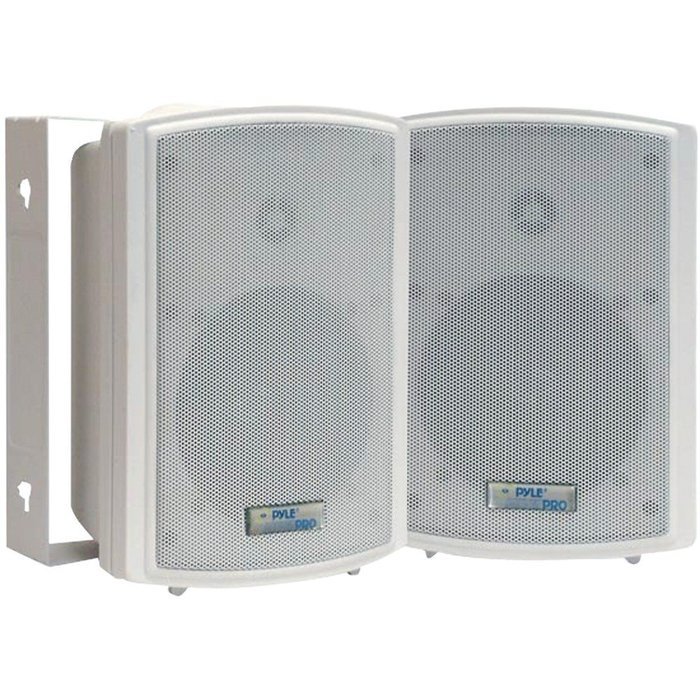 1 - Indoor/Outdoor Waterproof On-Wall Speakers (5.25"), Long-throw woofer, Polyamide dome tweeter, PDWR53