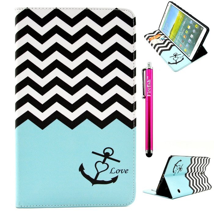 Tab 4 7.0 Case, Firefish Damage Resistance Case Premium PU Leather Wallet Card Slots Kickstand Feature Case for... N353