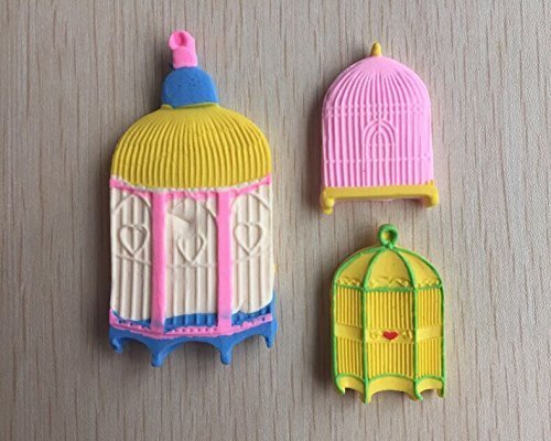 Anyana Birdcage Silicone Fondant Mold Cake Decorating Pastry Gum Pastry Tool Kitchen Tool Sugar Paste Baking Mould... N4