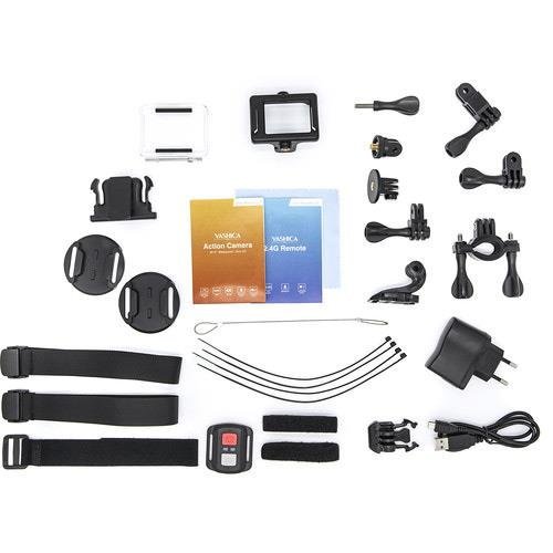 Yashica YAC-430 4K UHD Action Camera with Wi-Fi, 170 Degree Lens, Silver N5