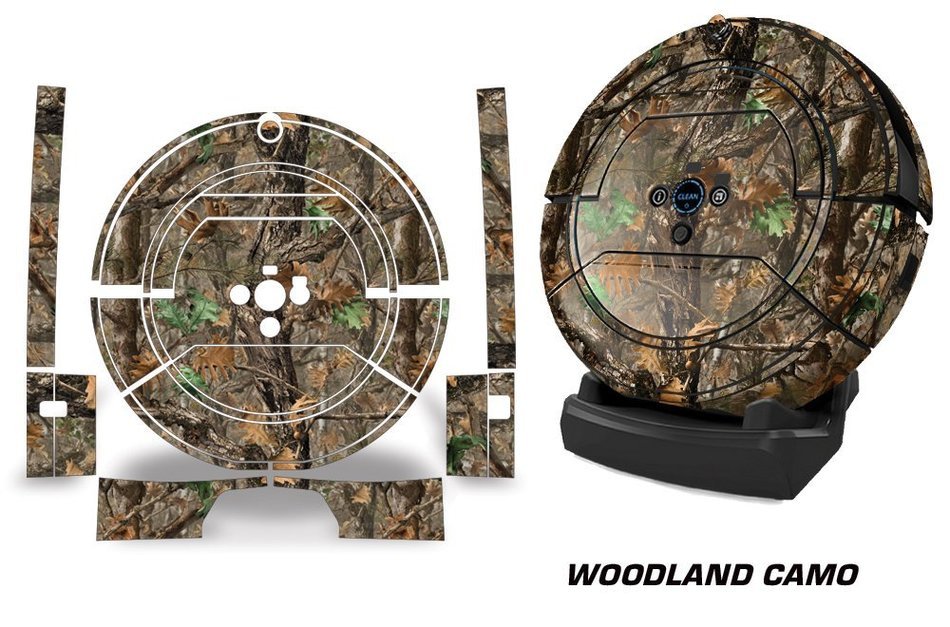 Skin Decal Wrap For iRobot Roomba Scooba 450 Vacuum Stickers Accessory Kit - Woodland