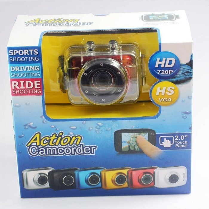 SVP&reg; 720P HD Mini Action Helmet Camera Waterproof Sport Car DV Bike Camcorder N2