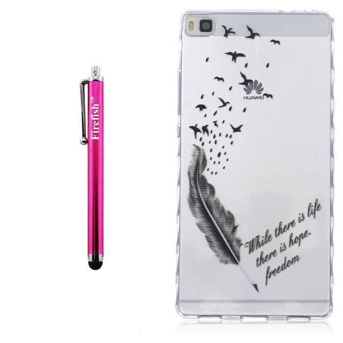 Huawei P8 Lite Case, Firefish Durable Soft TPU Back Case [Soft-Flex] Drop Protection Scratch-Resistant Cover Skin... N220