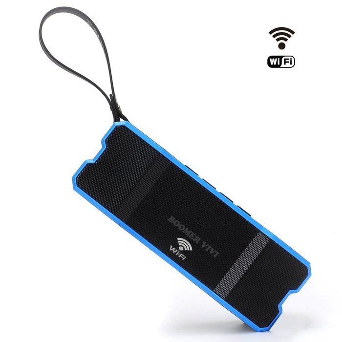 [Waterproof IPX7] BOOMER VIVI Portable Wi-Fi Speaker Enhanced Bass Wireless Multi-Room Sound 10Watt Powerful Dynamic... N19