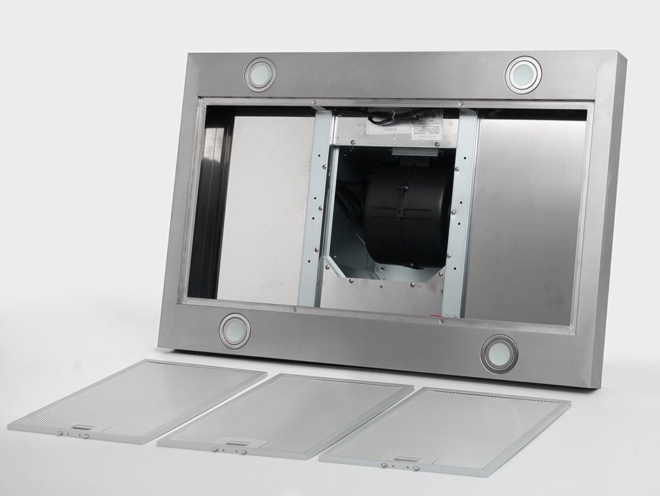Led Light Dual Electronic Switch Island Mount Stainless Steel 36" Range Hood WL-0064036 N5