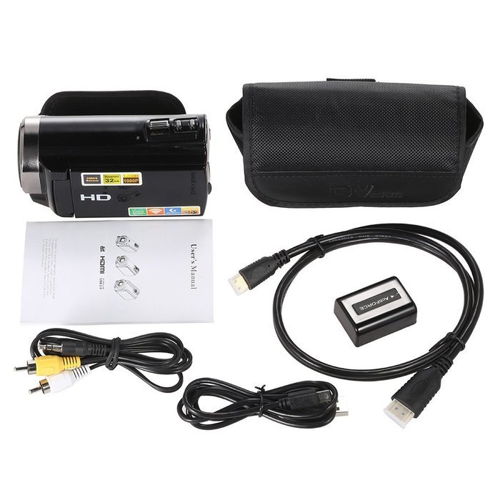 Andoer&reg; 3.0" Digital Video Camera TFT LCD Touching Screen 1080P Full HD 20MP 16X Zoom Camcorder Recorder DVR Support... N3