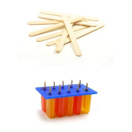 Norpro Wooden Treat Sticks and Ice Pop Maker Bundle