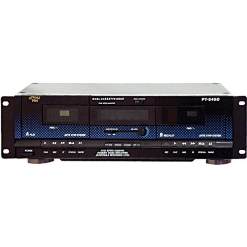 Pyle - Dual Cassette Deck With Dynamic Noise Reduction "Product Category: Dj Components/Pro Cd/Dvd/Mp3"