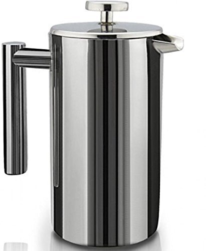 SterlingPro Double Wall Stainless Steel French Coffee Press, 1 Liter, New