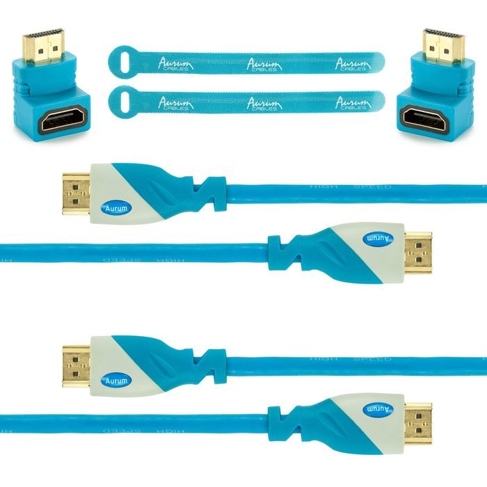 Aurum Pro Series - Pack of 3 High Speed HDMI Cable (10 Ft) with Ethernet - Supports 3D & Audio Return Channel... N12