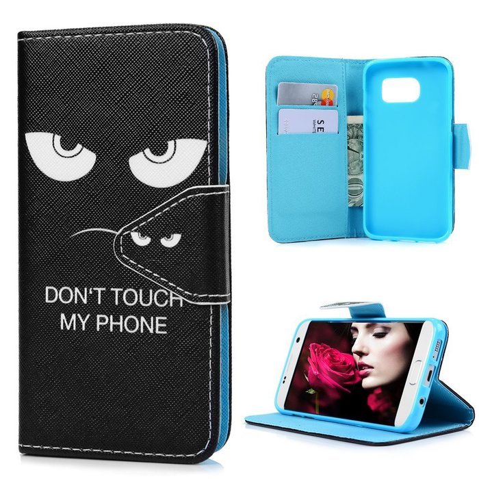 S7 Edge Case,Samsung Galaxy S7 Edge Case - Wallet Folio Flip Premuim PU Leather Case Colorful Print Design with... N35