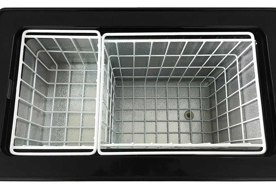 Whynter FM-452SG Elite 45 quart Slim Fit Portable Freezer/Refrigerator with 12V Option, Gray N8