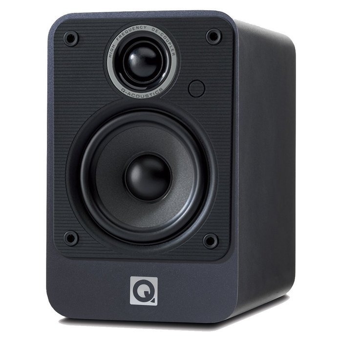 Q Acoustics 2020i Bookshelf Speaker Pair (Graphite) + QED Silver Anniversary XT Speaker Cable Pair 6.5 Feet (2... N2