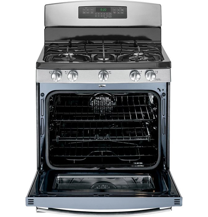 GE PGB920SEFSS Profile 30" Stainless Steel Gas Sealed Burner Range - Convection