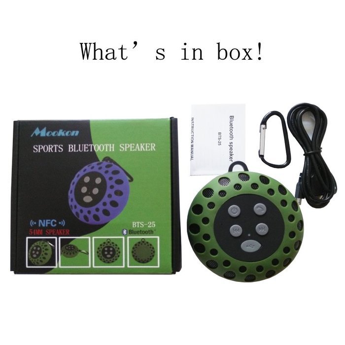 Outdoor Bluetooth Waterproof Speaker, 54MM Loud Speaker, NFC Bluetooth Speaker, Hands Free Protable Speaker, Unique... N6