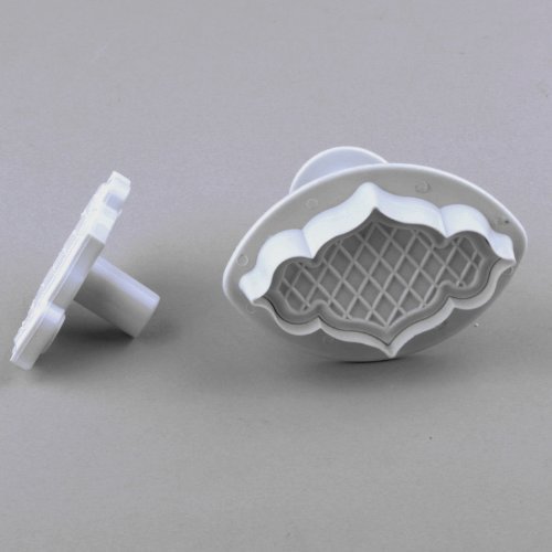 Ostart 2x Concavo Convex Fondant Cake Biscuit Sugarcraft Plunger Cutter Craft Mold Tool N2