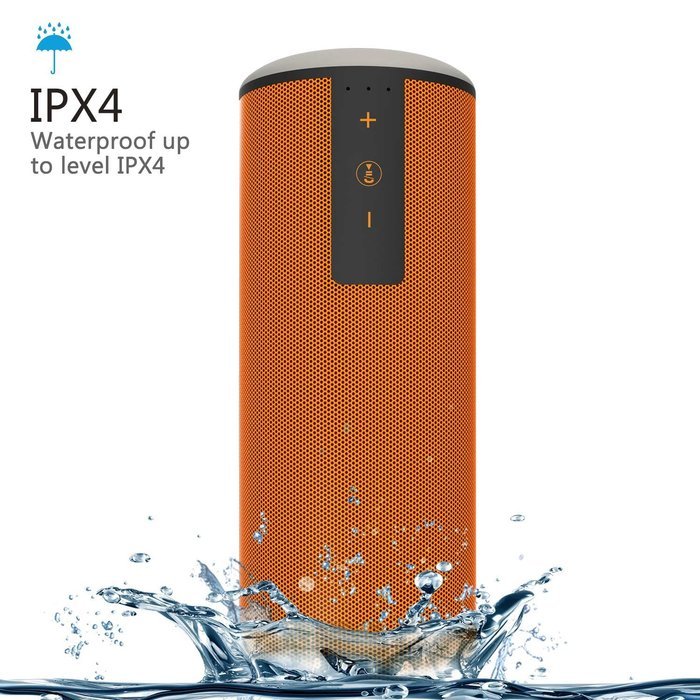 Trendwoo Outdoor Waterproof Bluetooth V4.0 Portable Speaker with DSP Noise Reduction Dual X-Bass Driver and up... N10