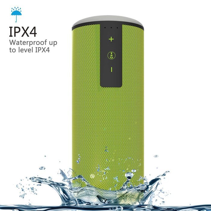 Trendwoo Outdoor Waterproof Bluetooth V4.0 Portable Speaker with DSP Noise Reduction Dual X-Bass Driver and up... N12