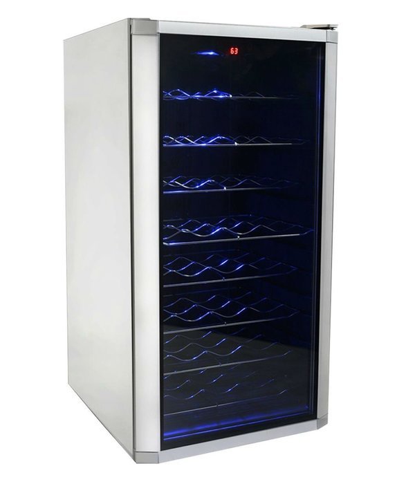 32-Bottle Wine Cooler Refrigerator Cellar Electronic Adjustable N5