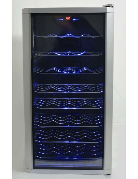 32-Bottle Wine Cooler Refrigerator Cellar Electronic Adjustable N6