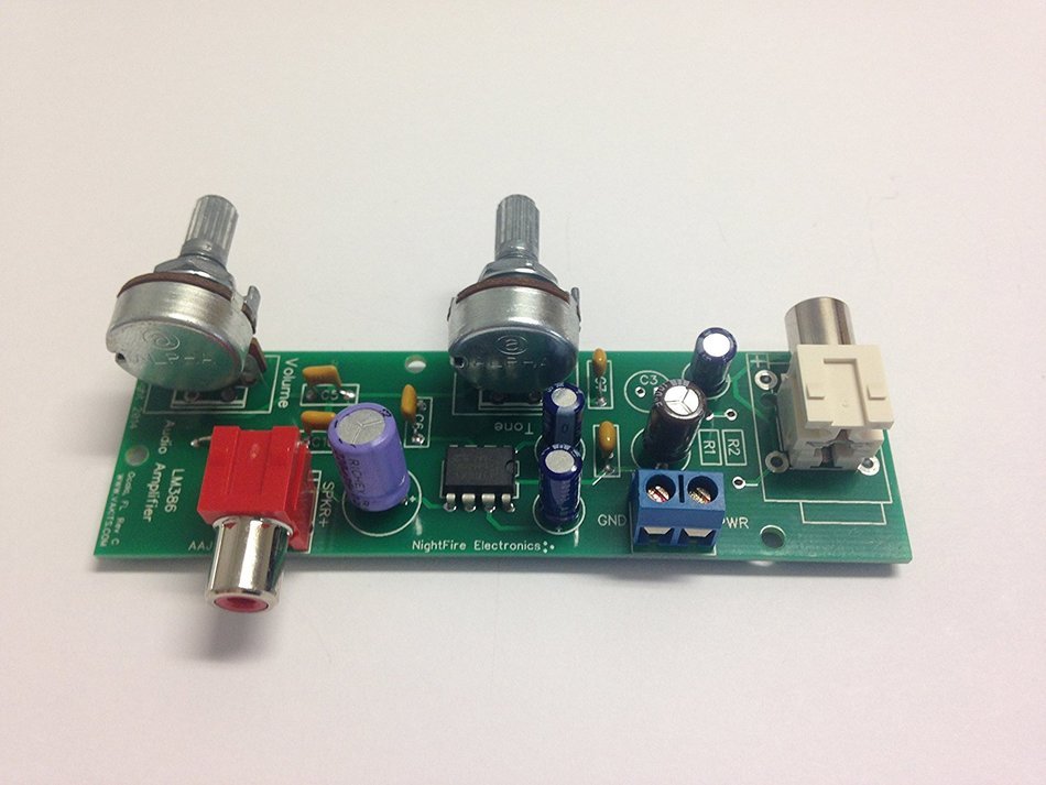 Audio Amplifier Kit with Tone Control, LM386 (#5328) N2