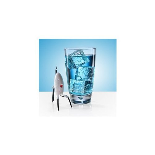 Portal 2 Companion Ice Cube Tray Silicone Mold by Valve - Makes Large King Sized Ice Cubes Shaped like Perfect... N4