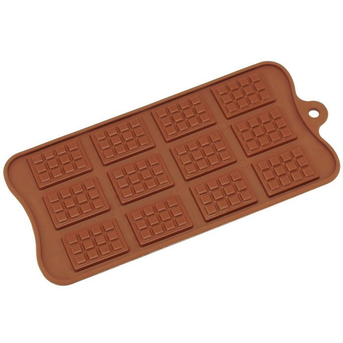 Freshware CB-607BR Silicone Break-Apart Chocolate, Protein and Energy Bar Mold N4
