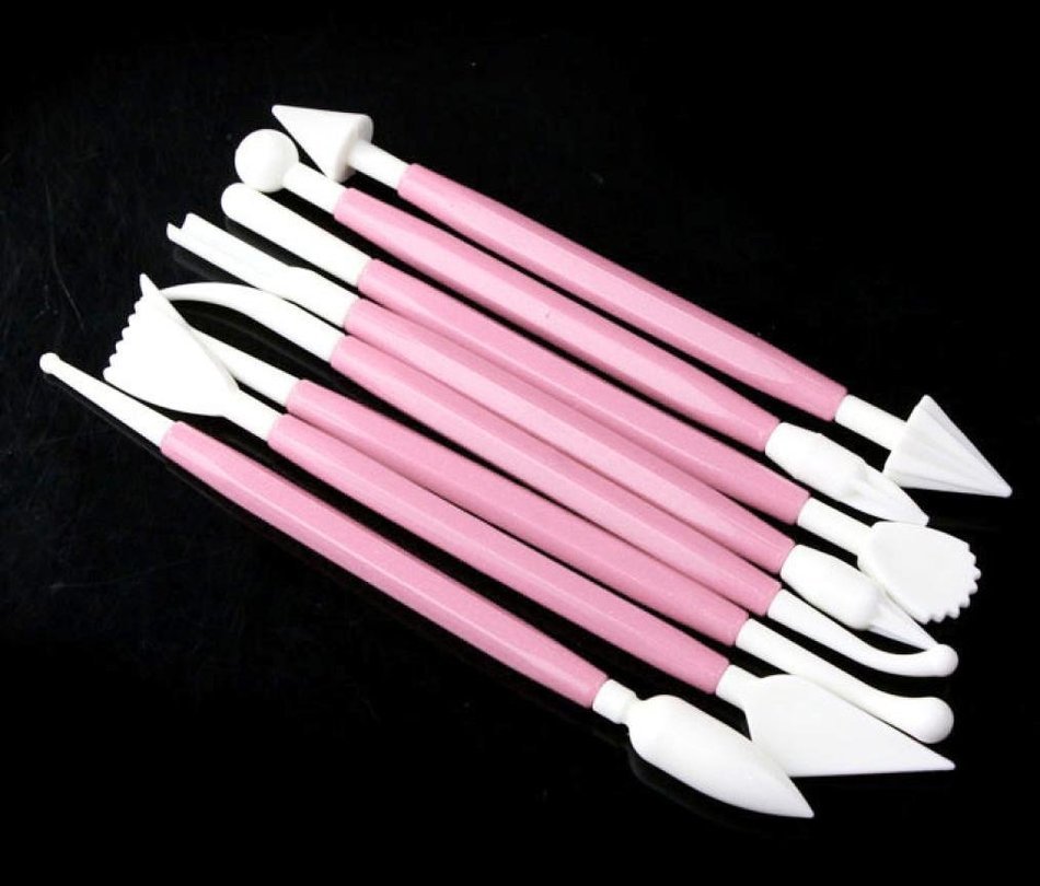 Mikey Store 8 Pcs Kit sugarcraft Fondant Cake Decorating Modelling Tools Decorations N2