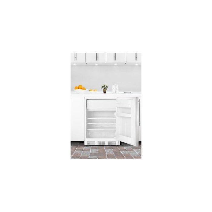 Summit ALB651LSSHV 5.1 Cu. Ft. Stainless Steel Undercounter Built-In Compact Refrigerator