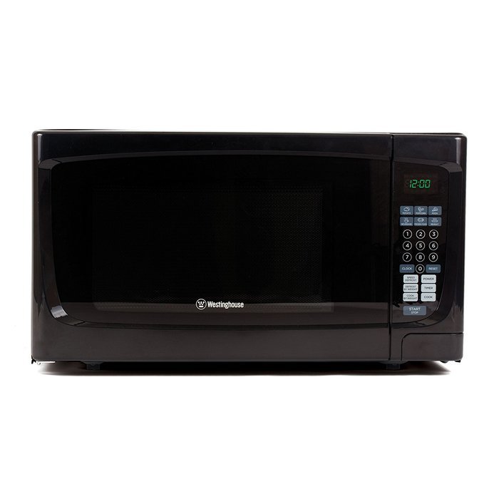 Westinghouse WCM16100B 1000 Watt Counter Top Microwave Oven, 1.6 Cubic Feet, Black Cabinet N4