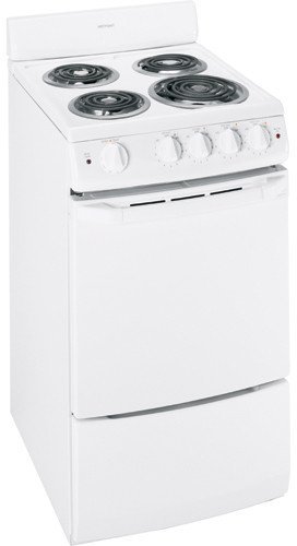 HOTPOINT GIDDS-632182 20" 2.4 cu. ft. Free-Standing Electric Range, White