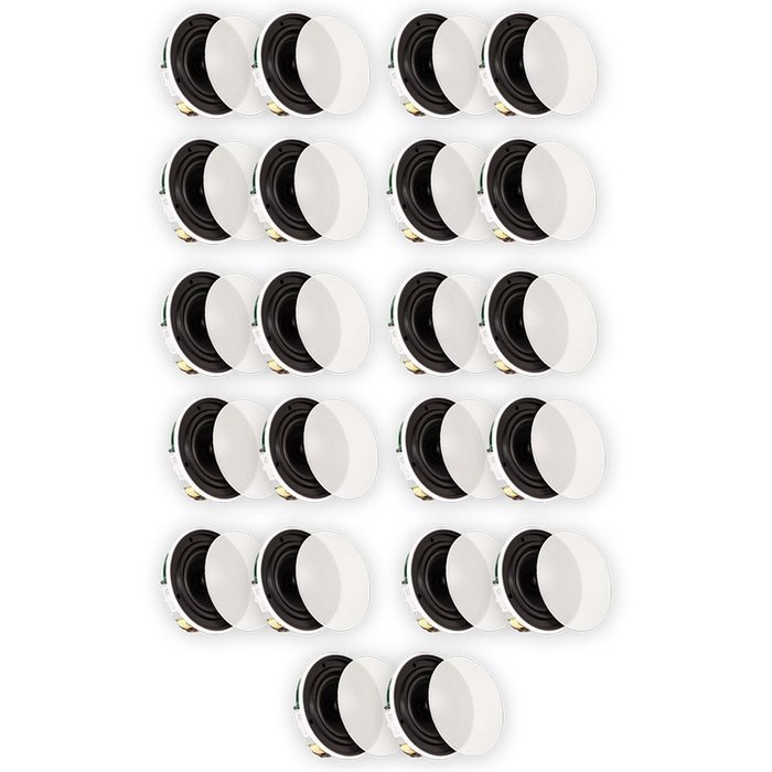 Theater Solutions TSQ670 In Ceiling 70 Volt 6.5" Speakers Quick Install 11 Pair Pack 11TSQ670