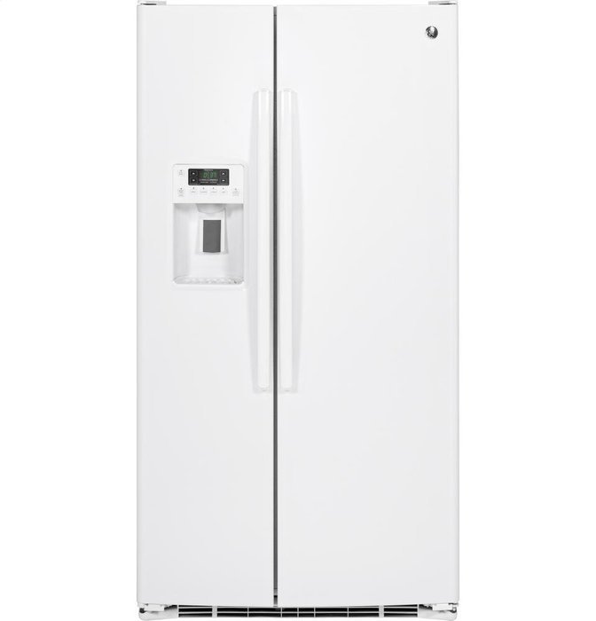 GE GSS25GGHWW 25.4 Cu. Ft. White Side-By-Side Refrigerator N6