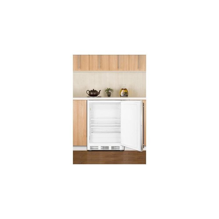 Summit AL750BI 24" All-Refrigerator with 5.5 Cu. Ft. Capacity Automatic Defrost Adjustable Glass Shelves Adjustable... N5