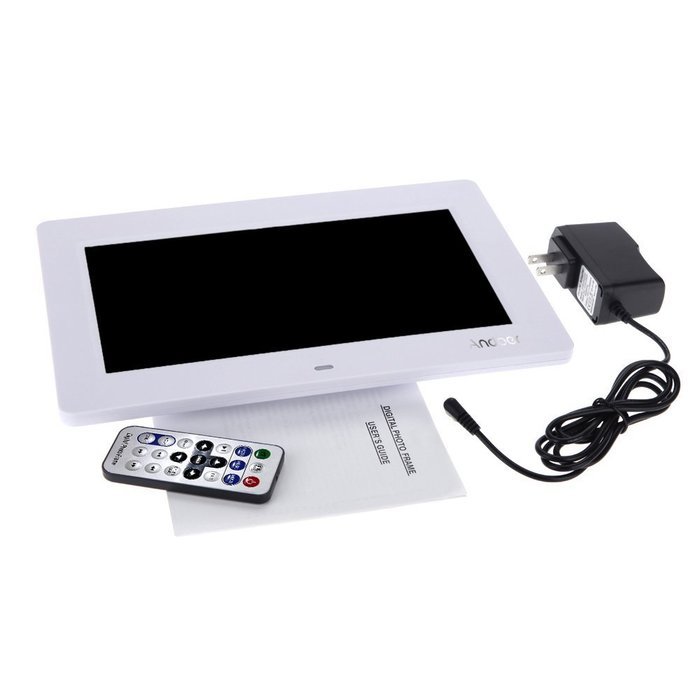 Andoer 10'' HD TFT-LCD 1024 * 600 Digital Photo Frame Alarm Clock MP3 MP4 Movie Player with... N14