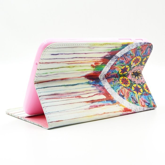 Tab 4 7.0 Case, Firefish Damage Resistance Case Premium PU Leather Wallet Card Slots Kickstand Feature Case for... N381