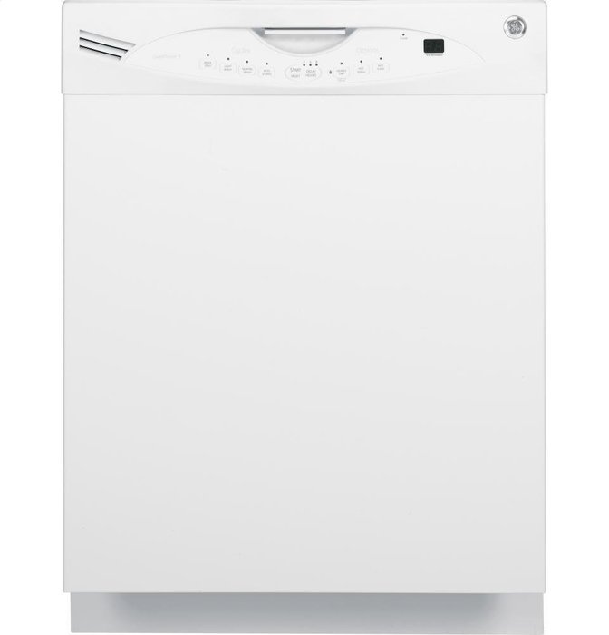 GE GLDA690FWW 24" White Full Console Dishwasher - Energy Star N3