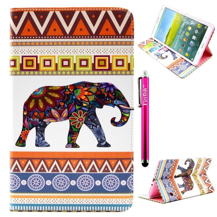 Tab 4 7.0 Case, Firefish Damage Resistance Case Premium PU Leather Wallet Card Slots Kickstand Feature Case for... N388