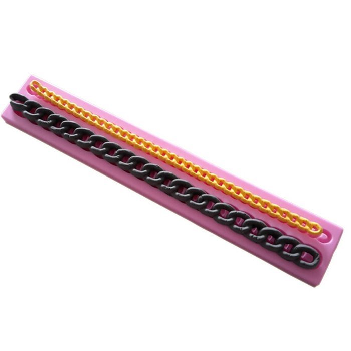 Yunko Diamond Chain Silicone Fondant Mold Cake Decorating Pastry Gum Pastry Tool Fondant Cake Decoration Mold