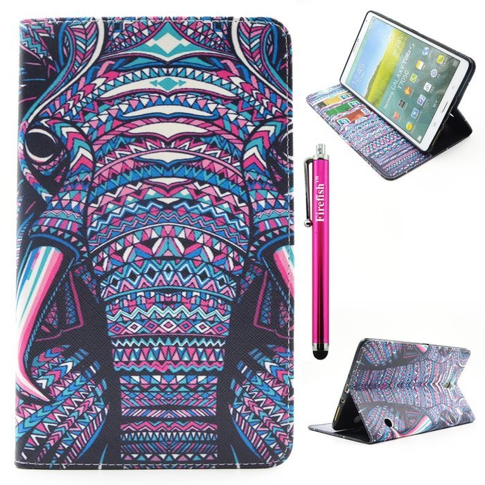 Tab 4 7.0 Case, Firefish Damage Resistance Case Premium PU Leather Wallet Card Slots Kickstand Feature Case for... N399