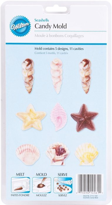 Wilton 2115-1561 Seashell Candy and lollipop Mold N2