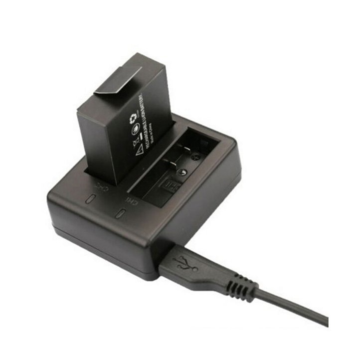 niceEshop(TM) Dual Charger For SJ Cam SJ4000 WiFi SJ5000 SJ6000 SJ7000 Action Camera(Black) N5